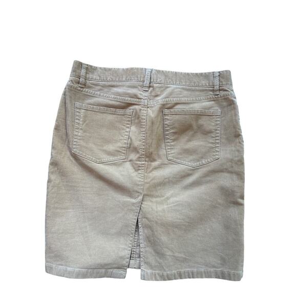 Vintage Old Navy Tan Corduroy Skirt M Neutral Y2K 2000s Style - Picture 5 of 6